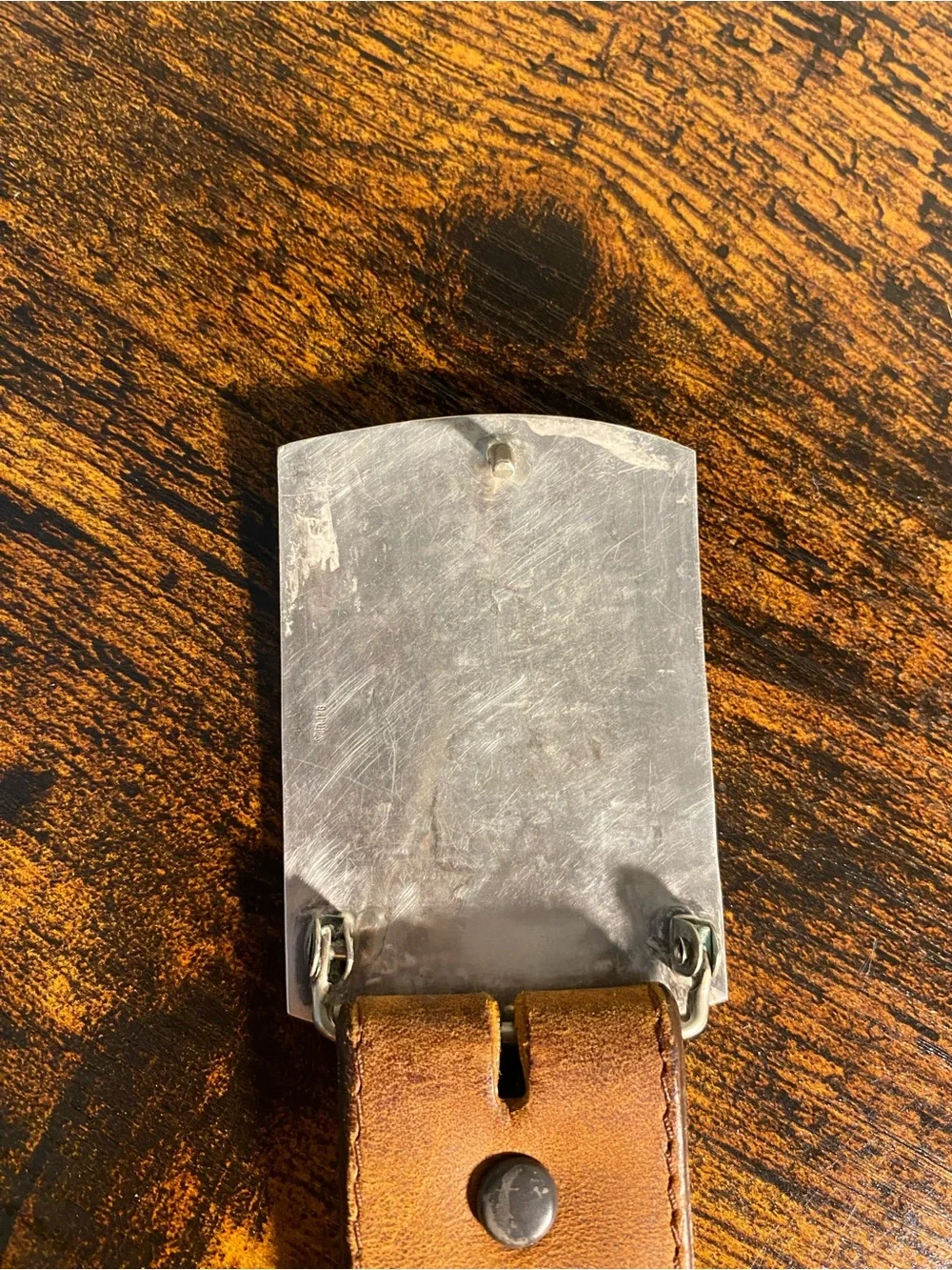 Tony Lama Belt with Buffalo Nickels and Sterling Silver Belt Buckle